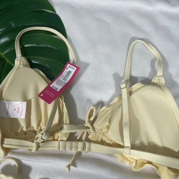 NWD Xhilaration [ Medium 4-6] Ruffle Triangle Top + High‎ Leg Bikini Bottom - Picture 12 of 12